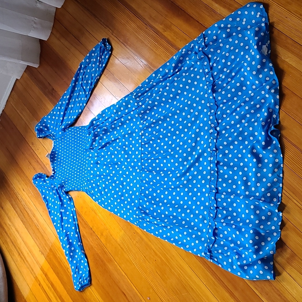 Anthropologie-dolan Polka dot boho dress